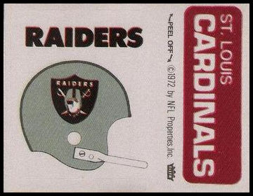 Oakland Raiders Helmet St. Louis Cardinals Name
